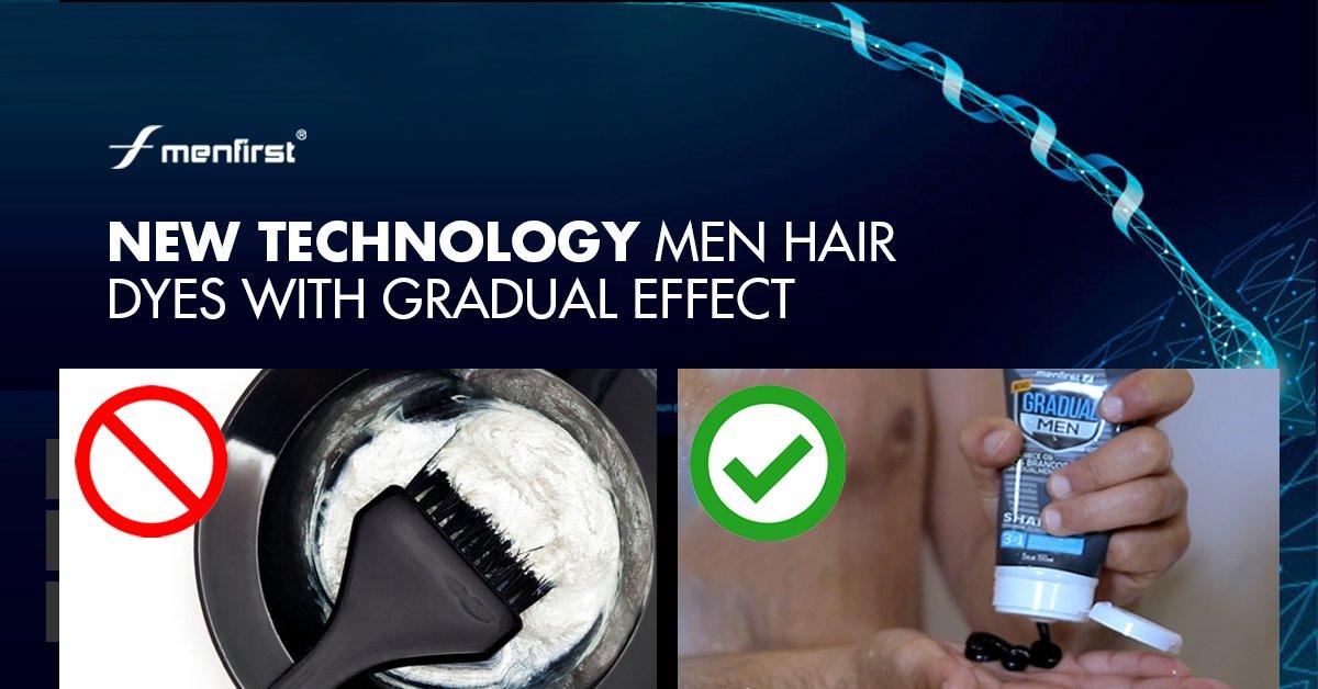 New technology - Men hair dyes with gradual effect - Menfirst - Dye hair for men