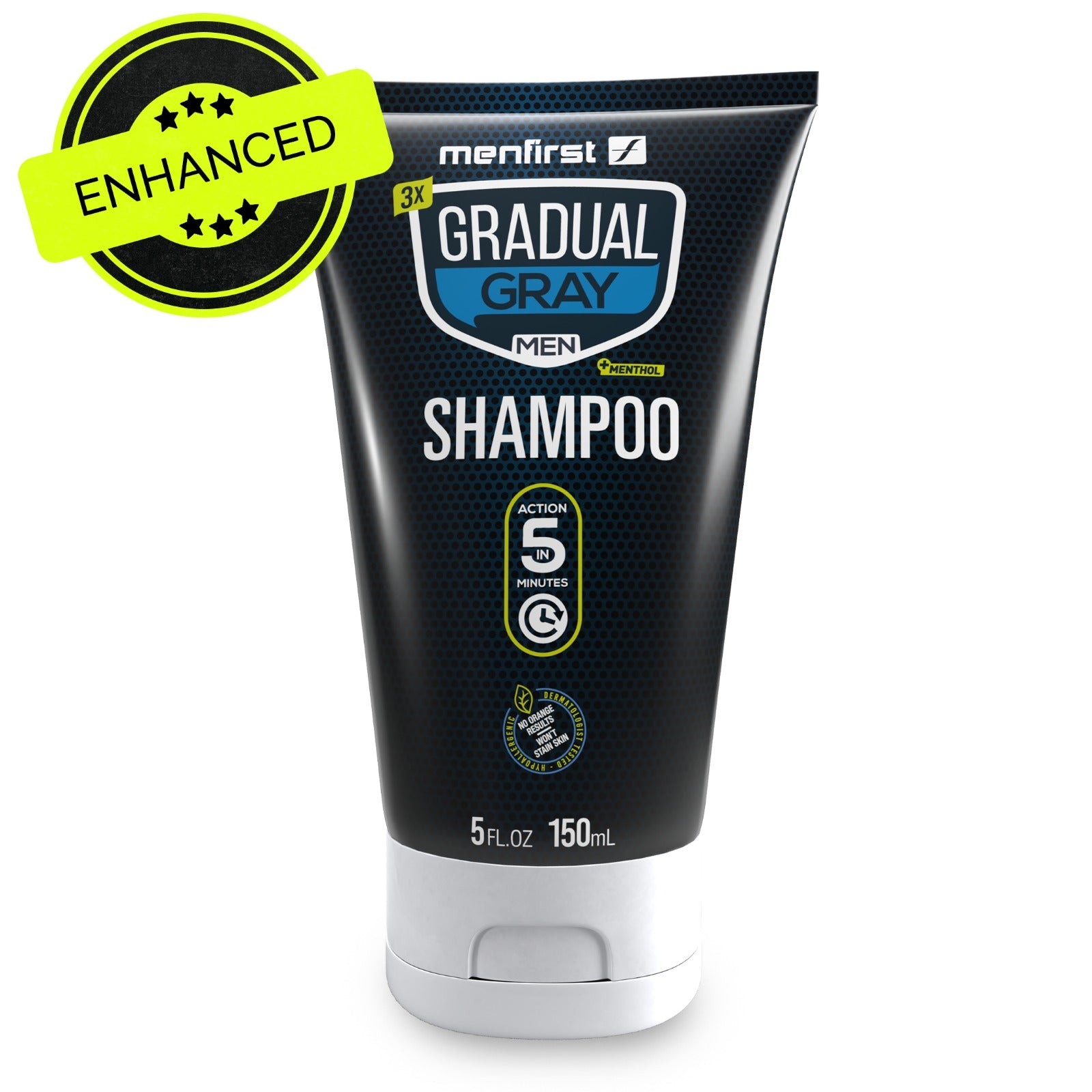 Menfirst Gradual Gray - 3-in-1 Shampoo - Darkening Formula - 2 Pack - 5 Oz Each