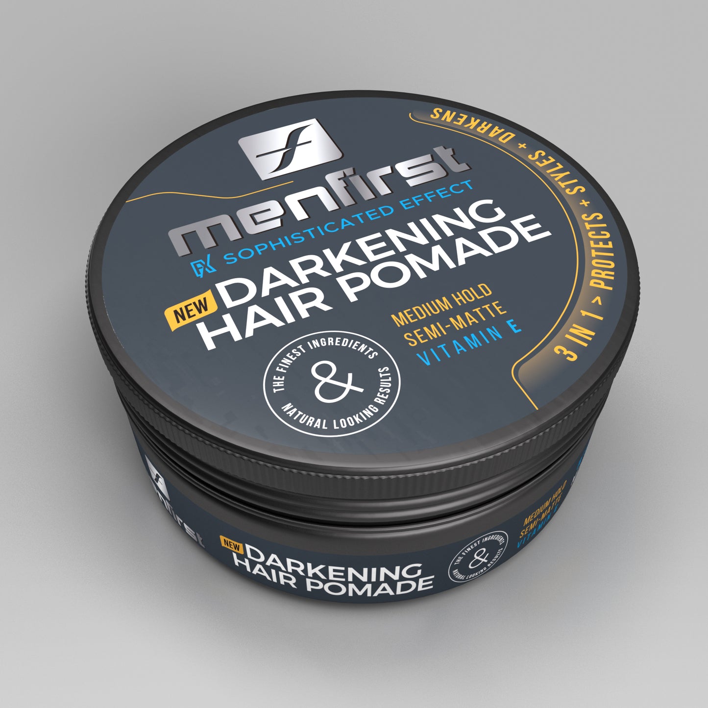 Menfirst - Darkening Hair Pomade for Men - 3 Pack