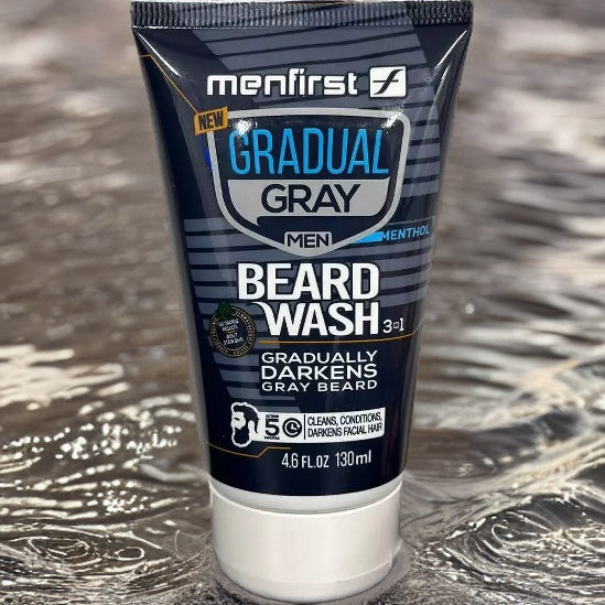 MENFIRST GRADUAL GRAY DARKENING BEARD WASH COLOR - 2 Pack