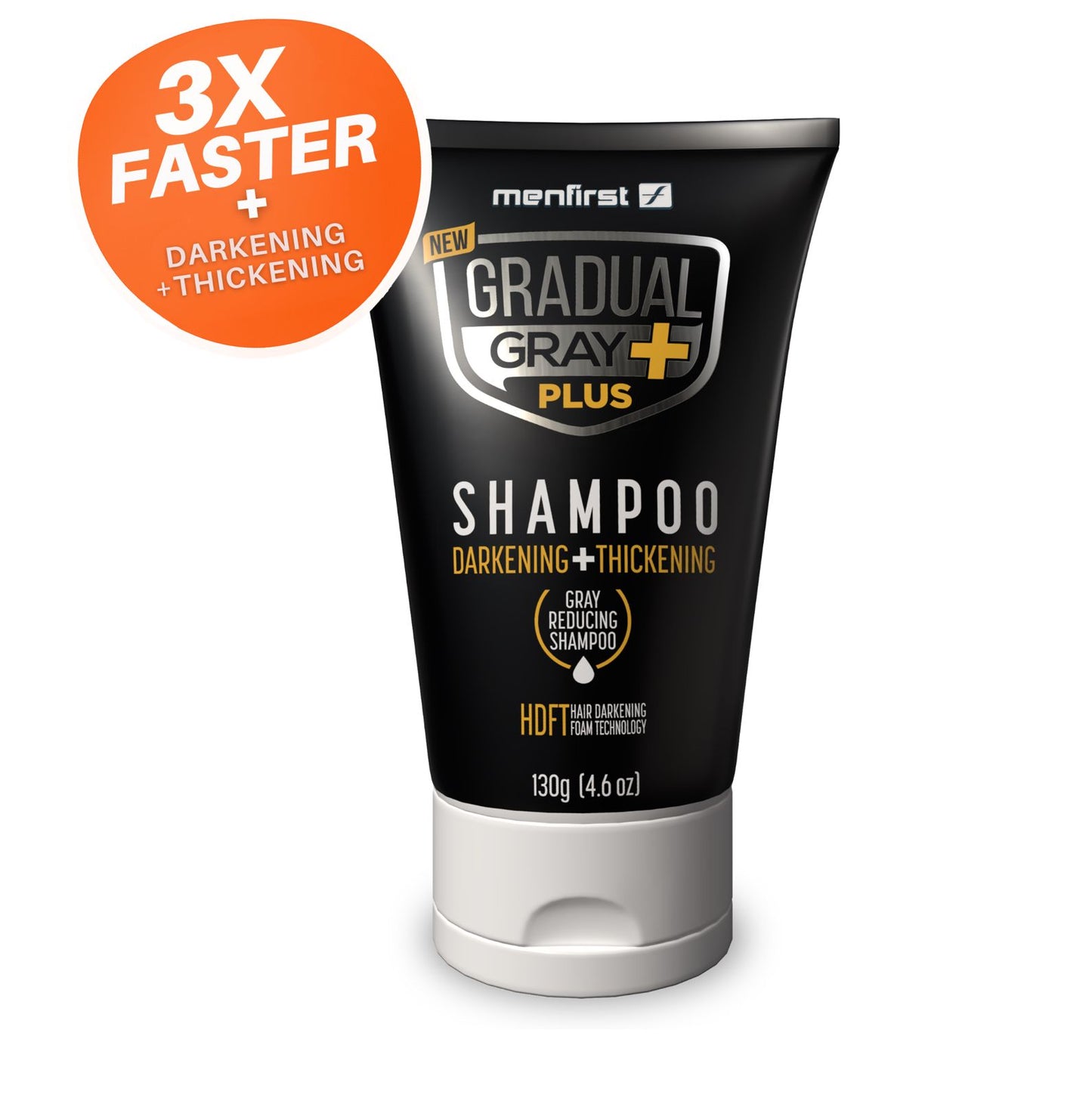 Menfirst - Ultimate Gray Coverage Kit - Gradual Gray PLUS Shampoo - Darkening & Thickening + Beard Wash + Beard Balm + Pomade – Full Hair & Beard Coverage