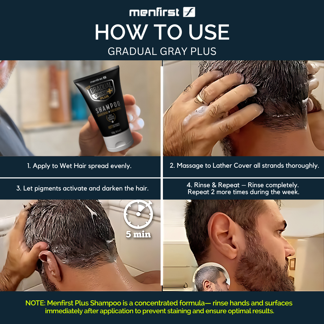 Gradual Gray PLUS Shampoo - Darkening + Thickening - 3x Faster - 1 PACK