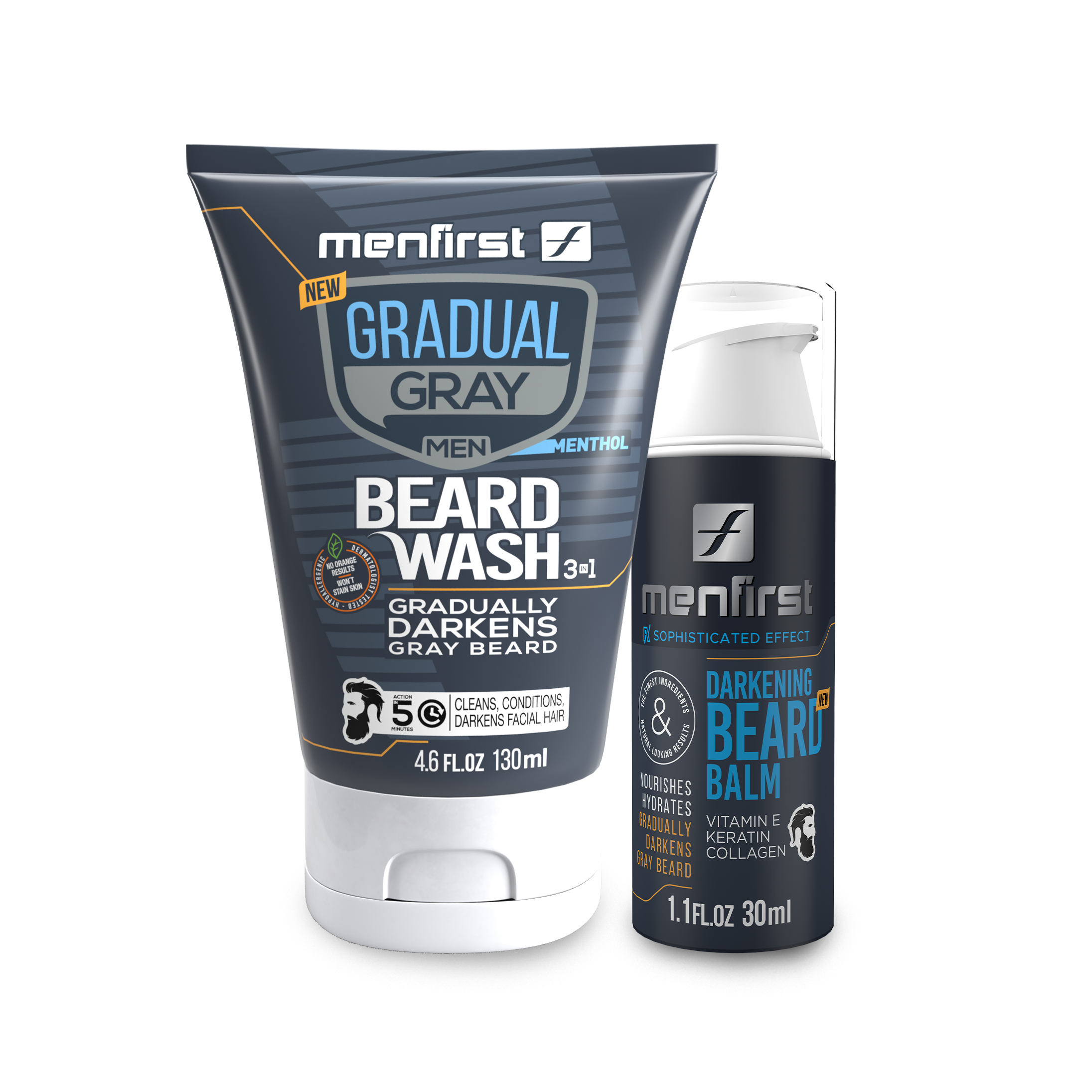 Menfirst Gradual Gray Good Bye Gray Hair Beard Wash And Darkening Be 