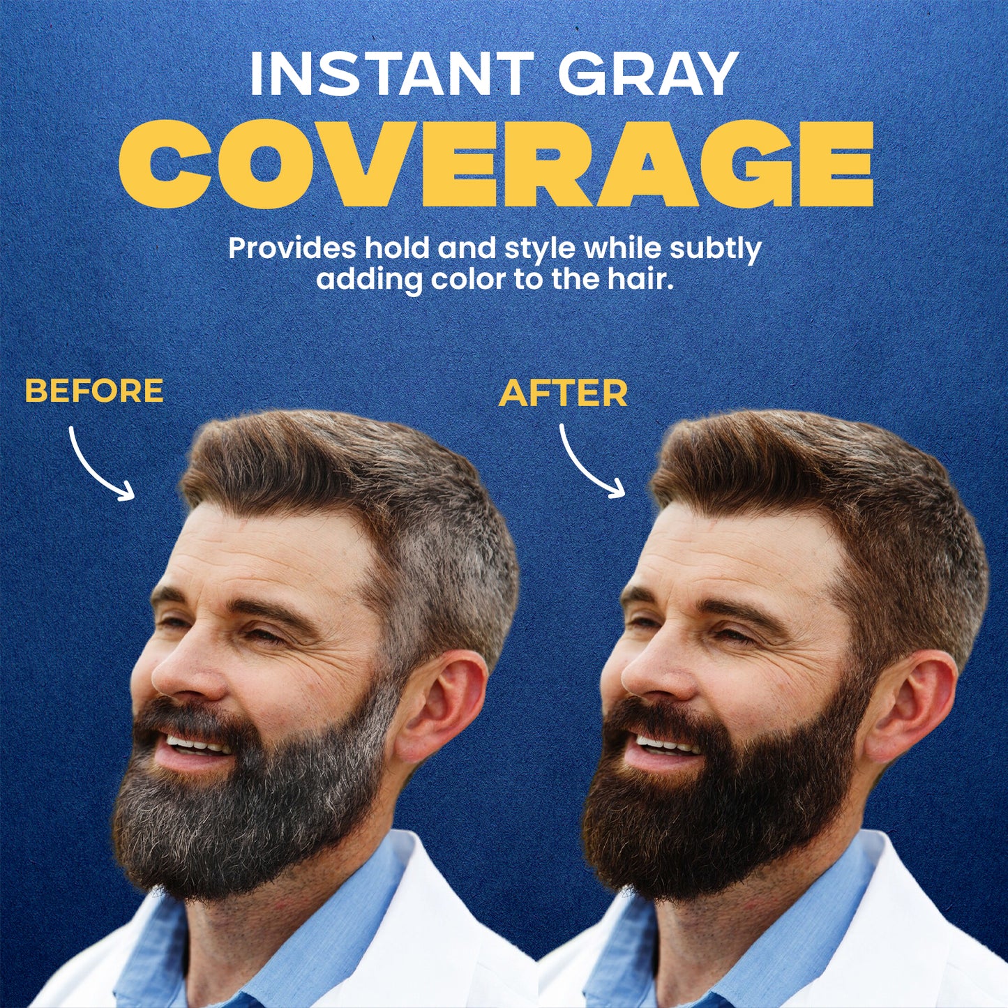 Menfirst Gradual Gray - Good bye Gray Hair - 3-in-1 Shampoo & Darkening Pomade - 2 Pack Bundle