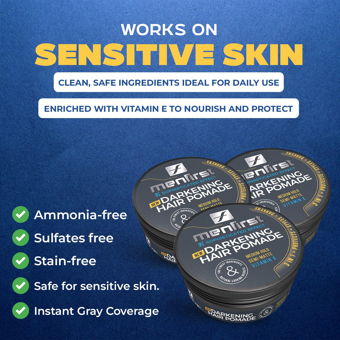 Menfirst - Hair Pomade for Men - 2 Pack