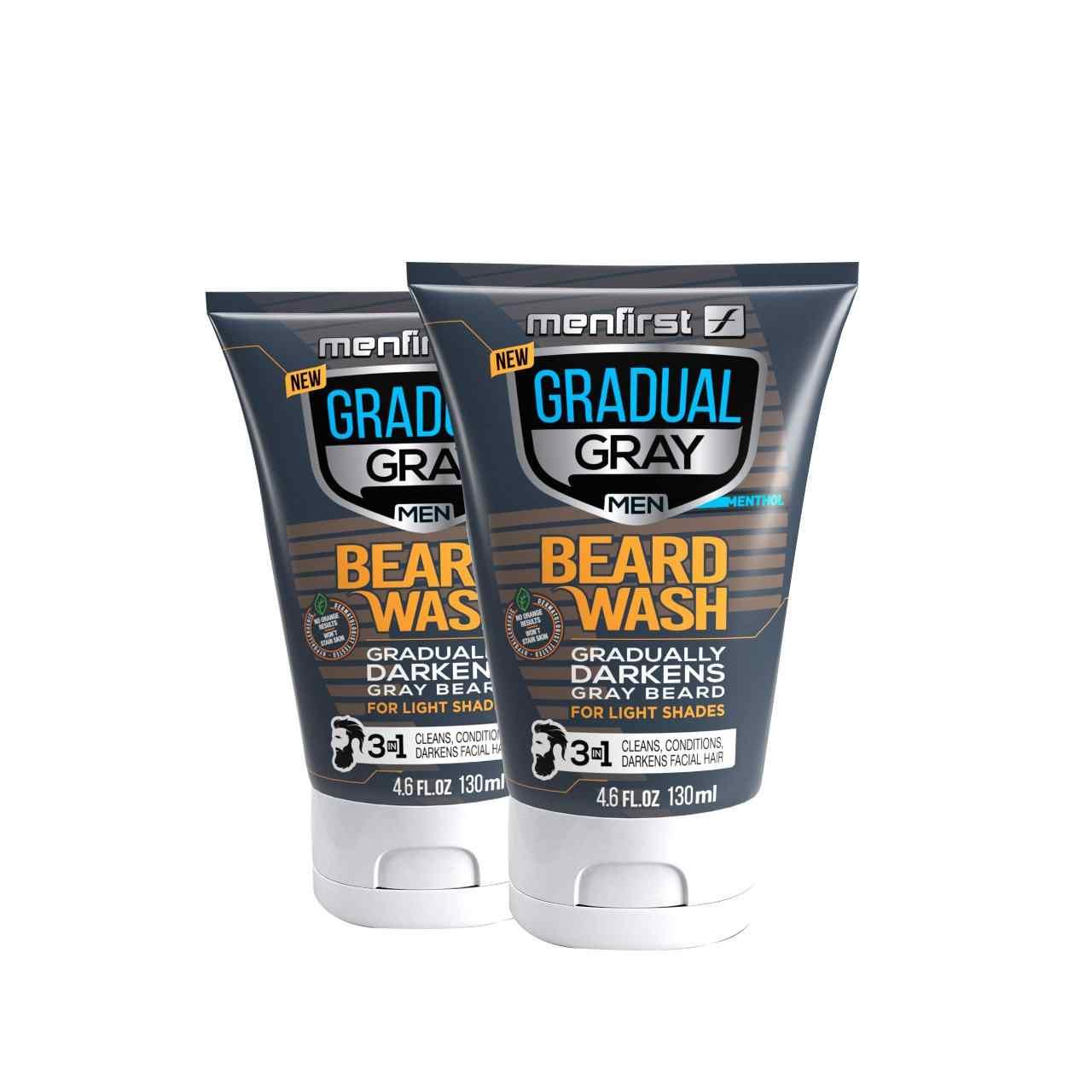 MENFIRST GRADUAL GRAY DARKENING BEARD WASH COLOR - 2 Pack - Menfirst - Dye hair