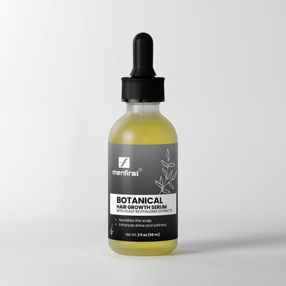 Menfirst – Botanical Hair Growth Serum to boost hair growth and enhance density for a thicker, more vibrant look.