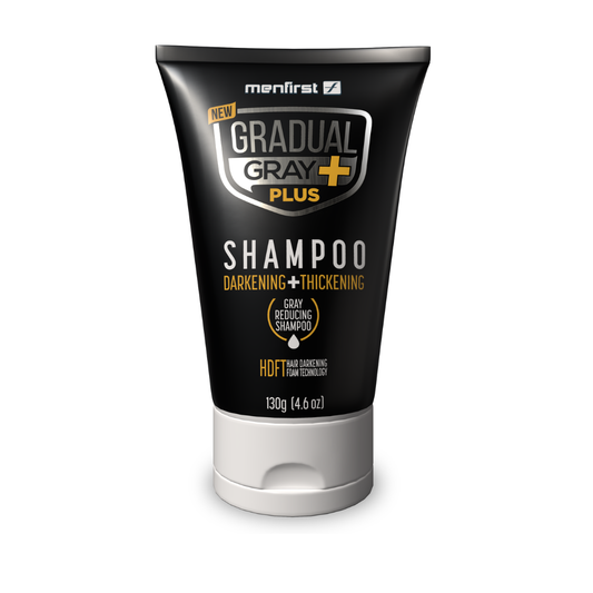 Menfirst - Gradual Gray PLUS Shampoo - Darkening + Thickening – 3x Faster Results- 1 Pack - 4.6 oz