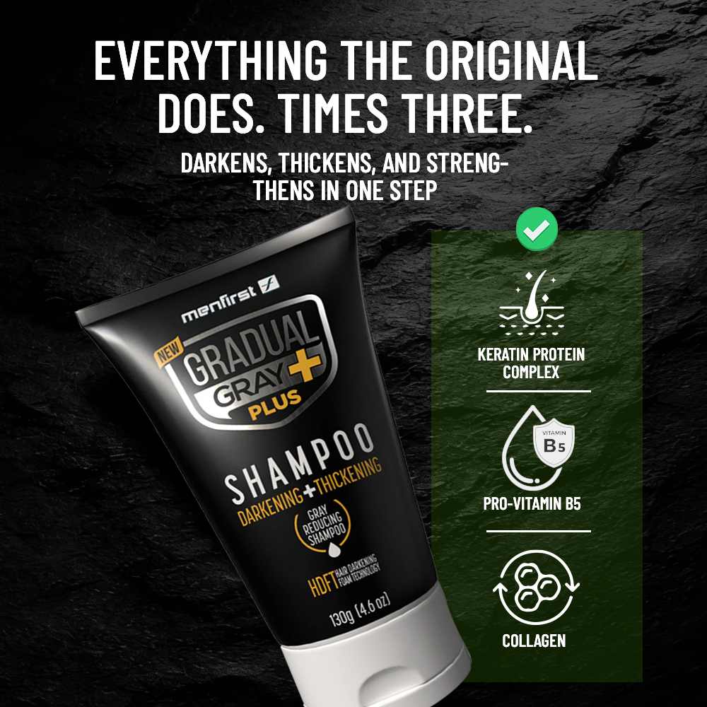 Gradual Gray PLUS Shampoo - Darkening + Thickening - 3x Faster - 1 PACK