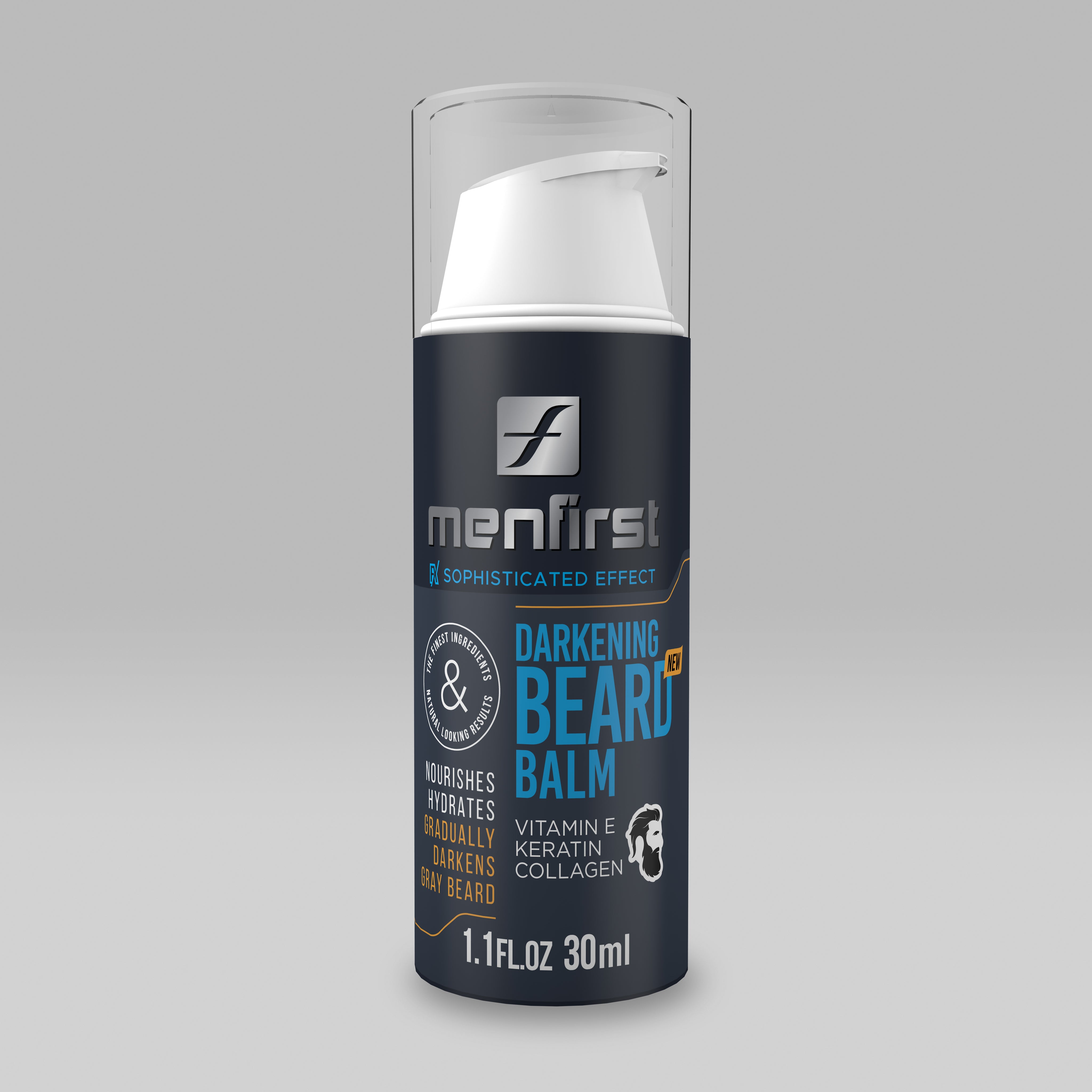 Menfirst Gradual Gray - Beard Balm - Darkening Formula - 2 Pack - 1.1 Oz Each