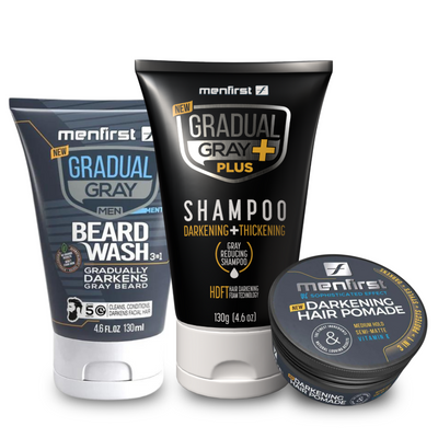 Menfirst - Darkening Beard Balm - Nourishes and Conditions - 1 Pack - 1.1 Oz Each