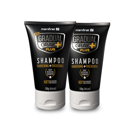 Menfirst - Gradual Gray PLUS Shampoo - Darkening + Thickening – 3x Faster Results- 2 Pack - 4.6 oz (Copy)