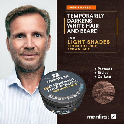 Menfirst - Darkening Hair Pomade for Men - 3 Pack