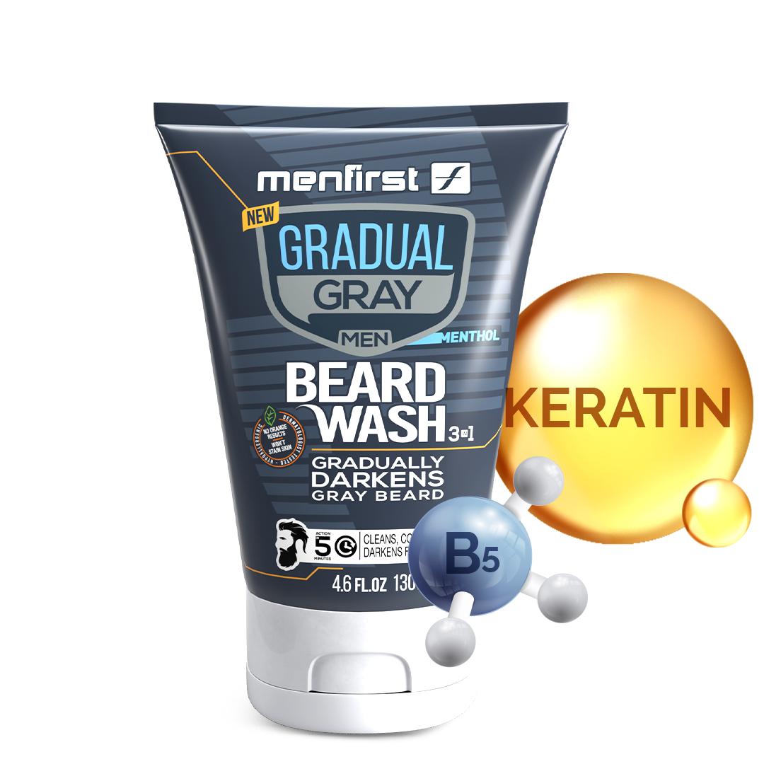 GRADUAL GRAY DARKENING BEARD WASH COLOR - 2 Pack – Menfirst