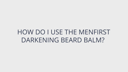 Menfirst - Darkening Beard Balm - Nourishes and Conditions - 1 Pack - 1.1 Oz Each