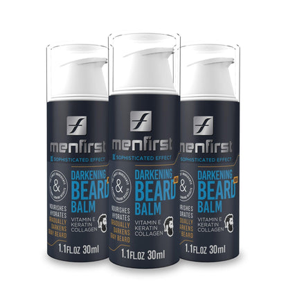 MENFIRST DARKENING BEARD BALM - Leave-in conditioner that gradually darkens | 1 Multi pack of 3 - Menfirst - Dye hair